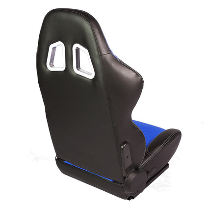Racing Seats - Reclinable - Type-R - PVC Leather - Pair