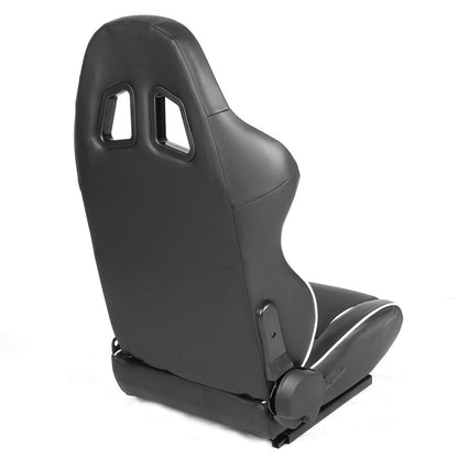 Racing Seats - Reclinable - Type-R - PVC Leather - Pair