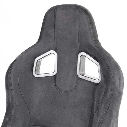 Racing Seats - Reclinable - Type-R Style - Faux Suede - Pair