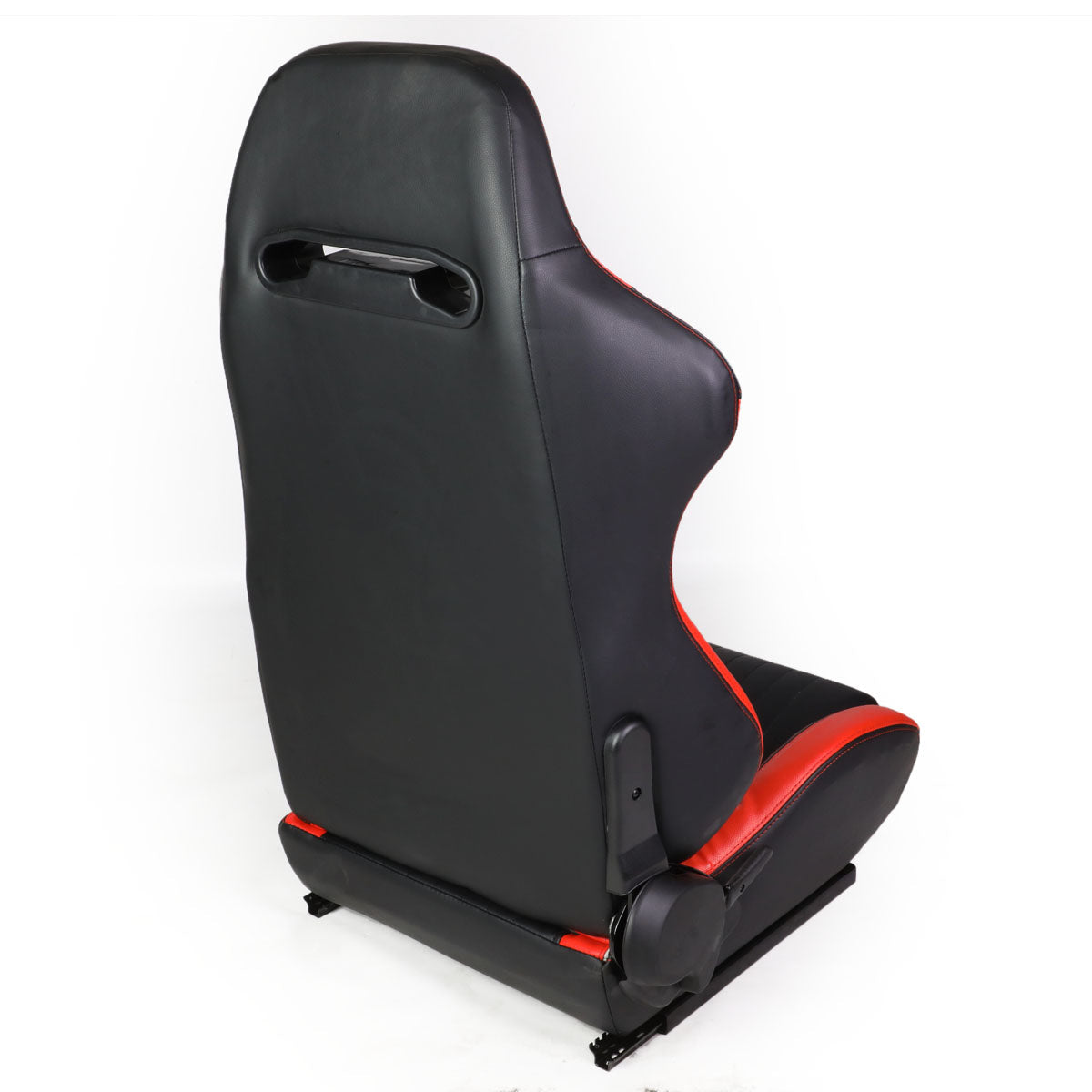 Racing Seats - Reclinable - Vertical Stitch - PVC Leather - Pair