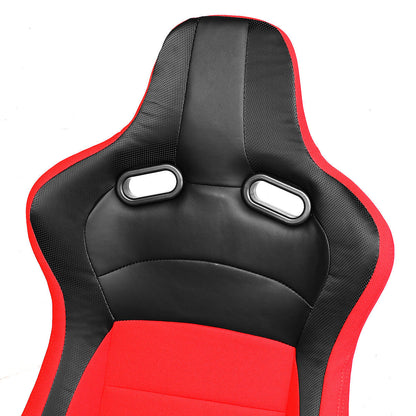 Racing Seats - Reclinable - Fabric - Pair