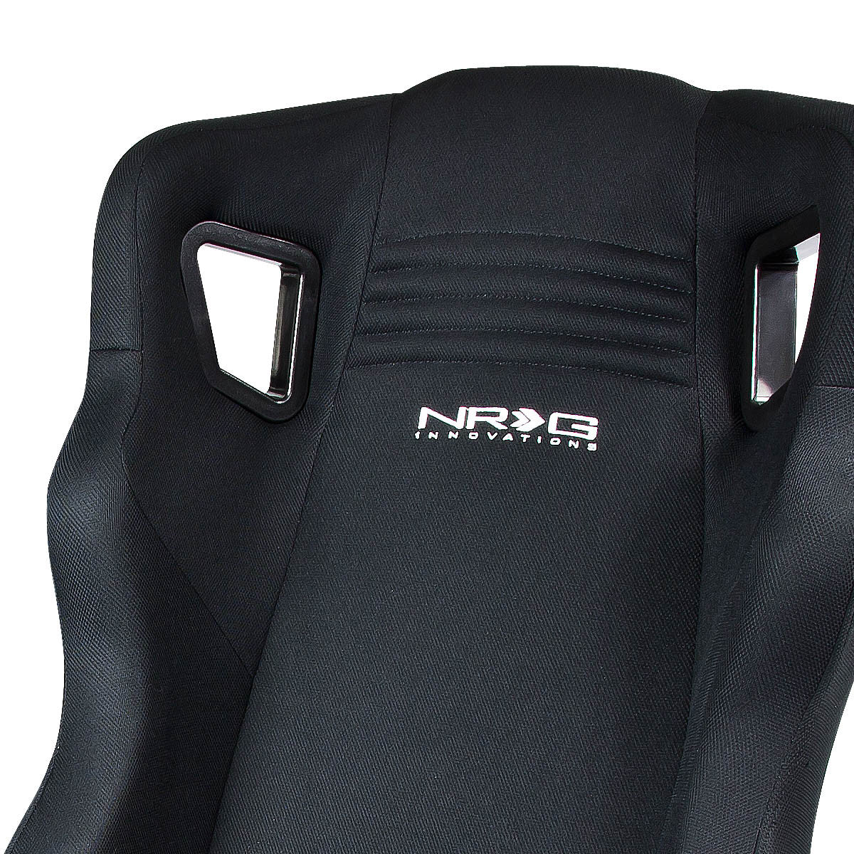 Woven Upholstery Cloth Racing Seat w/Universal Slider - Driver Side
