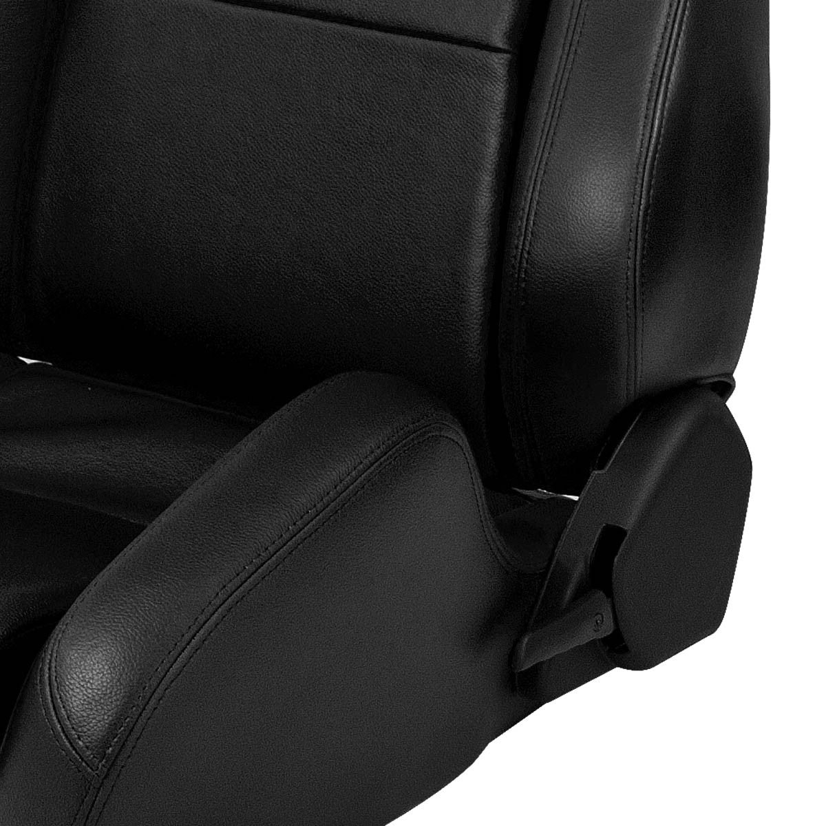 Left / Driver Side Type-R Reclinable Real Leather Racing Seat w/Universal Slider