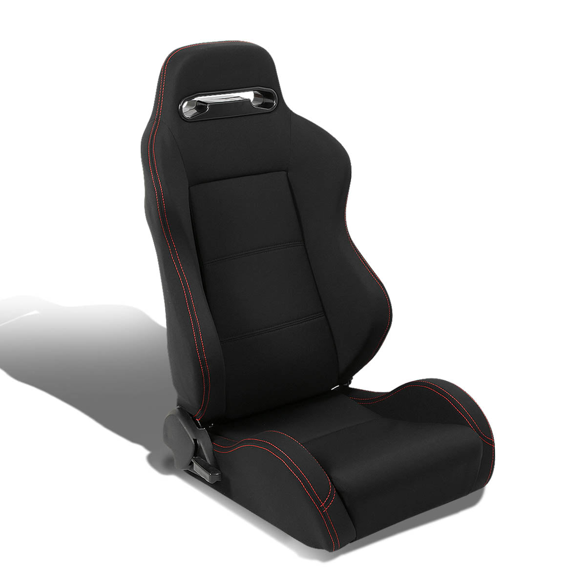 Left / Driver Side Type-R Reclinable Woven Upholstery Cloth Racing Seat w/Universal Slider