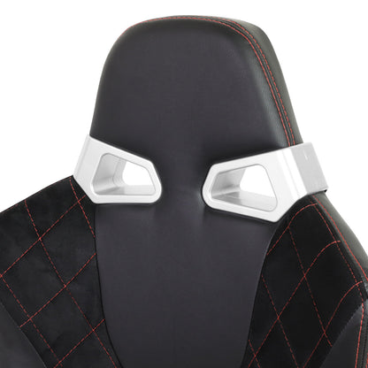 Left / Driver Side Reclinable PVC Leather Racing Seat w/Slider