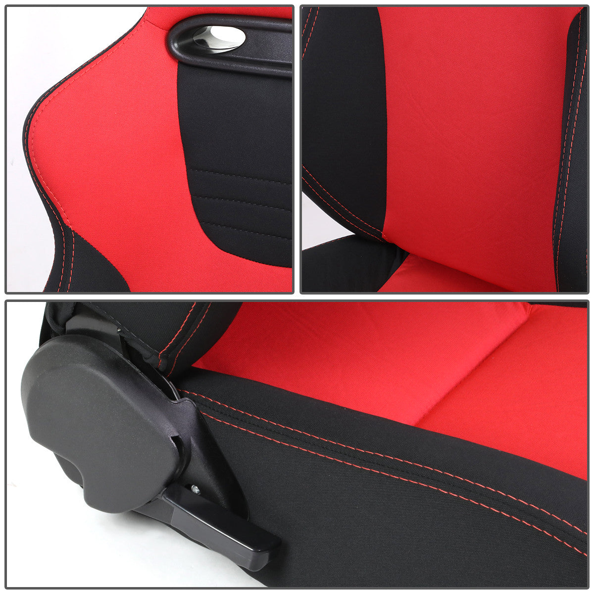 Left / Driver Side Reclinable Woven Fabric Racing Seat w/Slider - XL09
