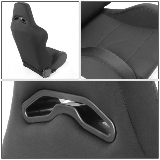 Right / Passenger Side Reclinable Woven Fabric Racing Seat