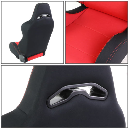 Racing Seat - Reclinable - Woven Fabric - Left