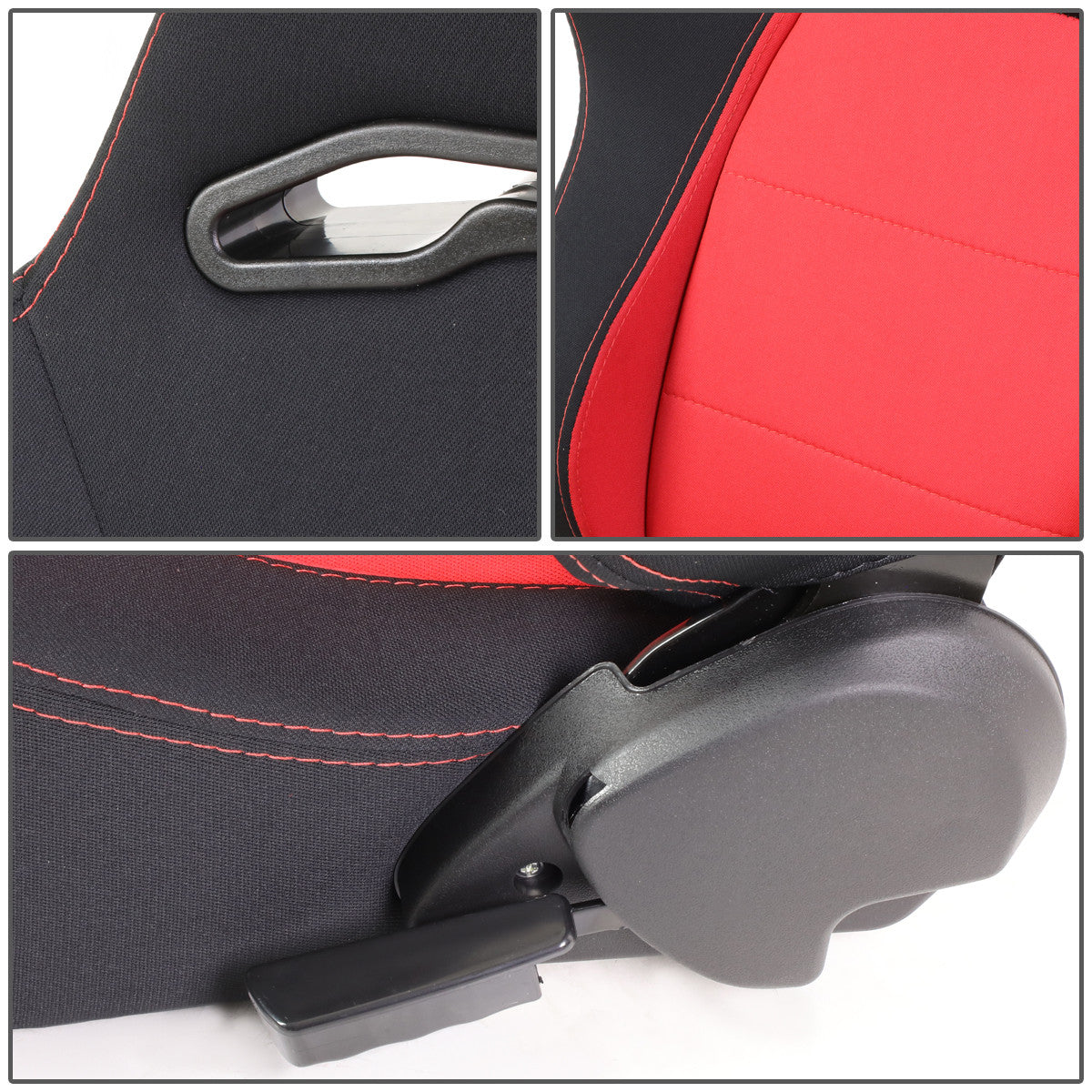 Racing Seat - Reclinable - Woven Fabric - Left