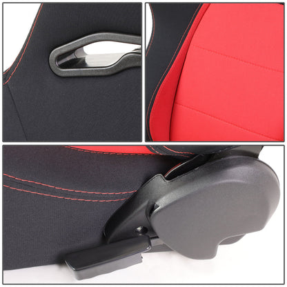 Racing Seat - Reclinable - Woven Fabric - Left