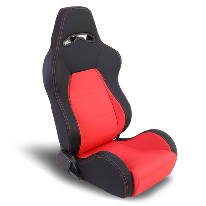 Racing Seat - Reclinable - Woven Fabric - Left