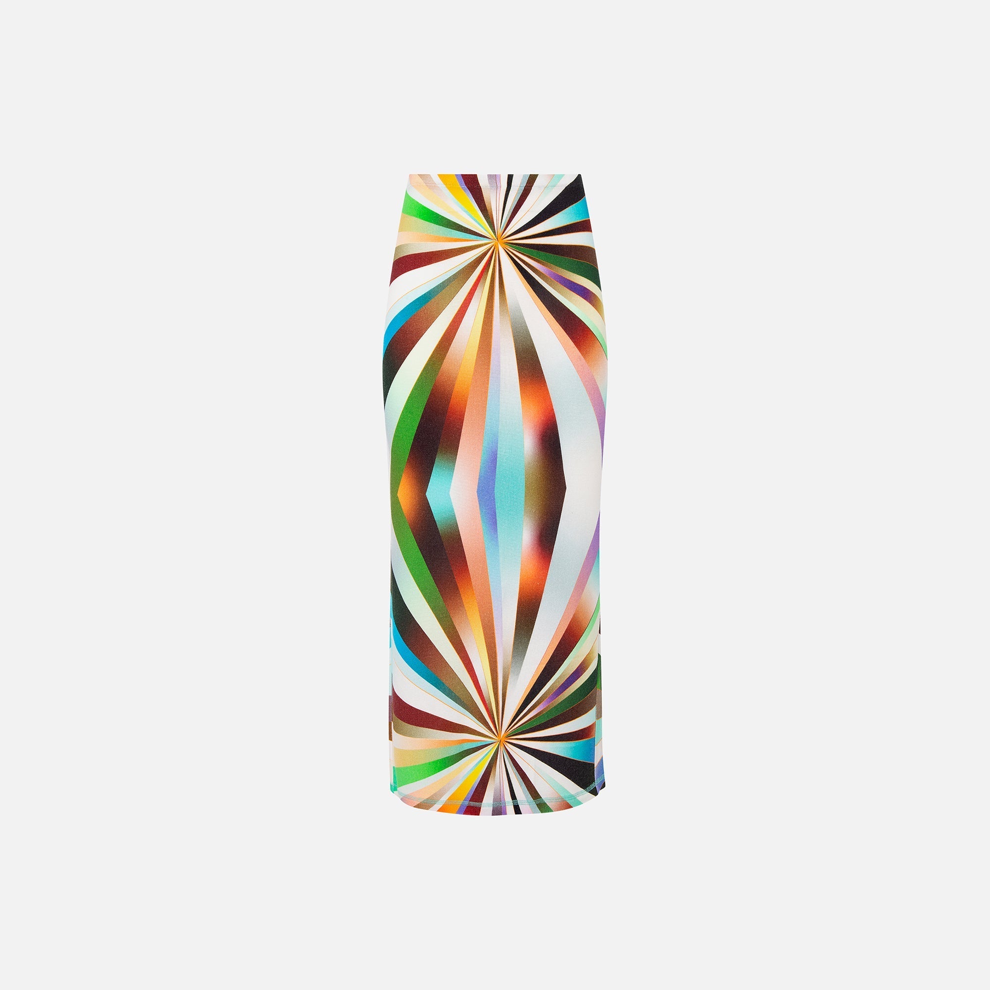 Siedres Lilt Sun-Ray Printed Knit Midi Skirt - Multi
