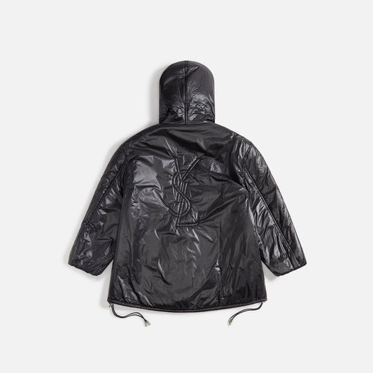 Saint Laurent Cassadre Embroidery Coat - Black