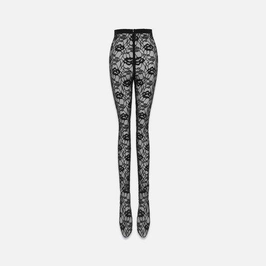 Saint Laurent Lace Leggings - Black