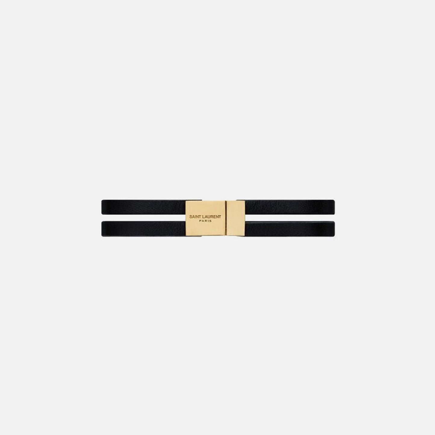 Saint Laurent Double-Strand Bracelet - Black