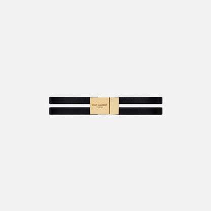 Saint Laurent Double-Strand Bracelet - Black