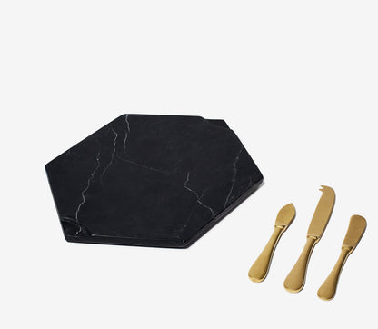 Marble Cheese Board Set