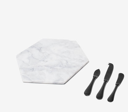 Marble Cheese Board Set