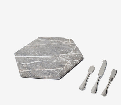 Marble Cheese Board Set