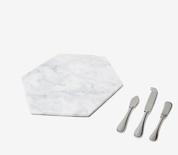 Marble Cheese Board Set