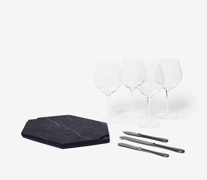 Marble Wine & Cheese Set