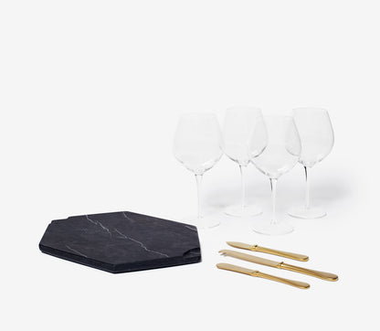 Marble Wine & Cheese Set
