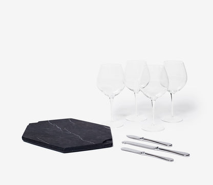 Marble Wine & Cheese Set