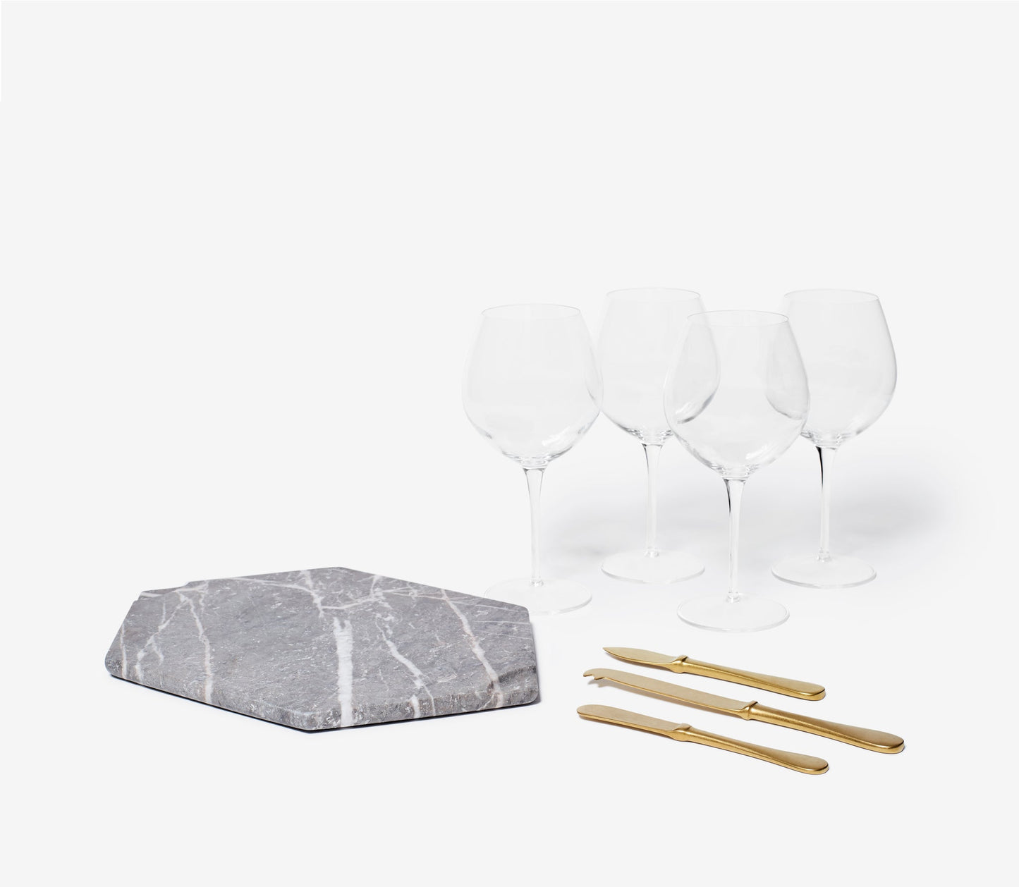 Marble Wine & Cheese Set