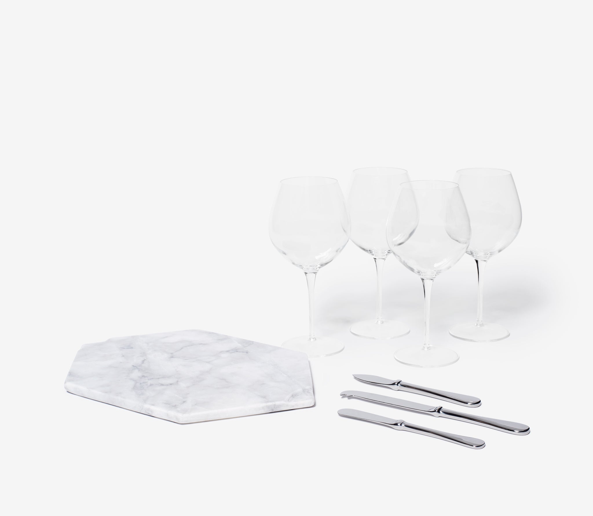 Marble Wine & Cheese Set