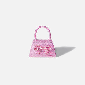 Self-Portrait Diamonte Capri Micro Bag - Pink