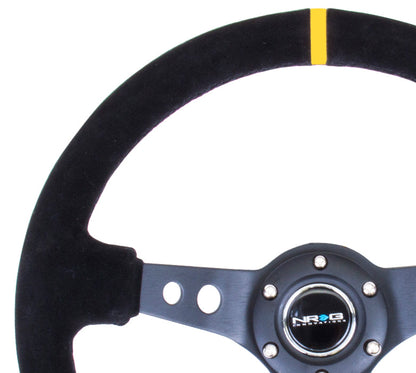 350mm 3 in. Deep Dish Suede Grip Steering Wheel - RST-006S-Y