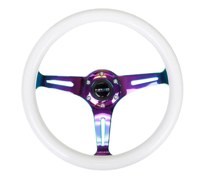 350mm Luminor Wood Grain Neochrome Spoke Steering Wheel - ST-015MC-GL