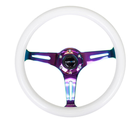 350mm Luminor Wood Grain Neochrome Spoke Steering Wheel - ST-015MC-GL