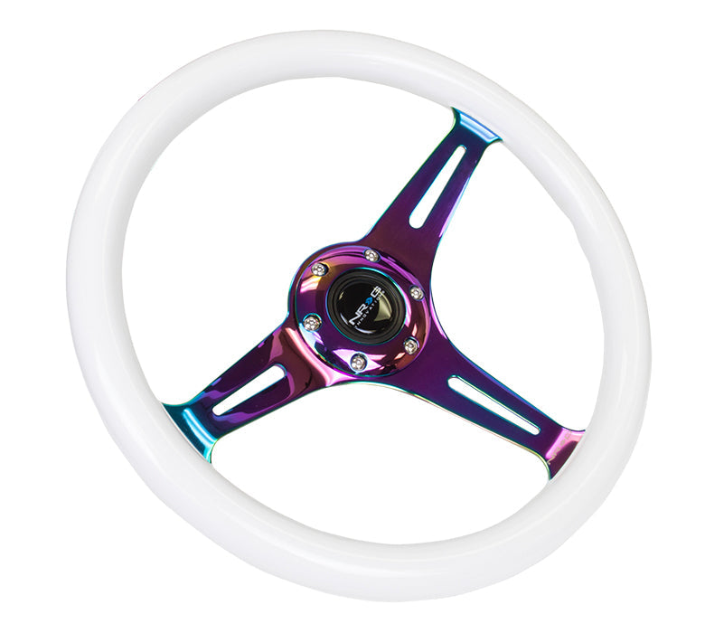 350mm Luminor Wood Grain Neochrome Spoke Steering Wheel - ST-015MC-GL