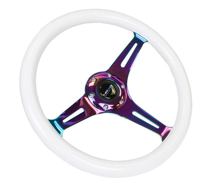 350mm Luminor Wood Grain Neochrome Spoke Steering Wheel - ST-015MC-GL
