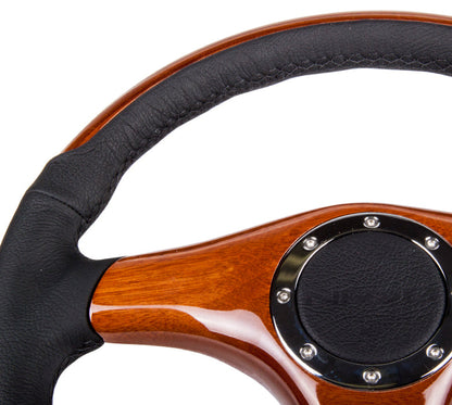 350mm Classic Wood Grain Steering Wheel - ST-055