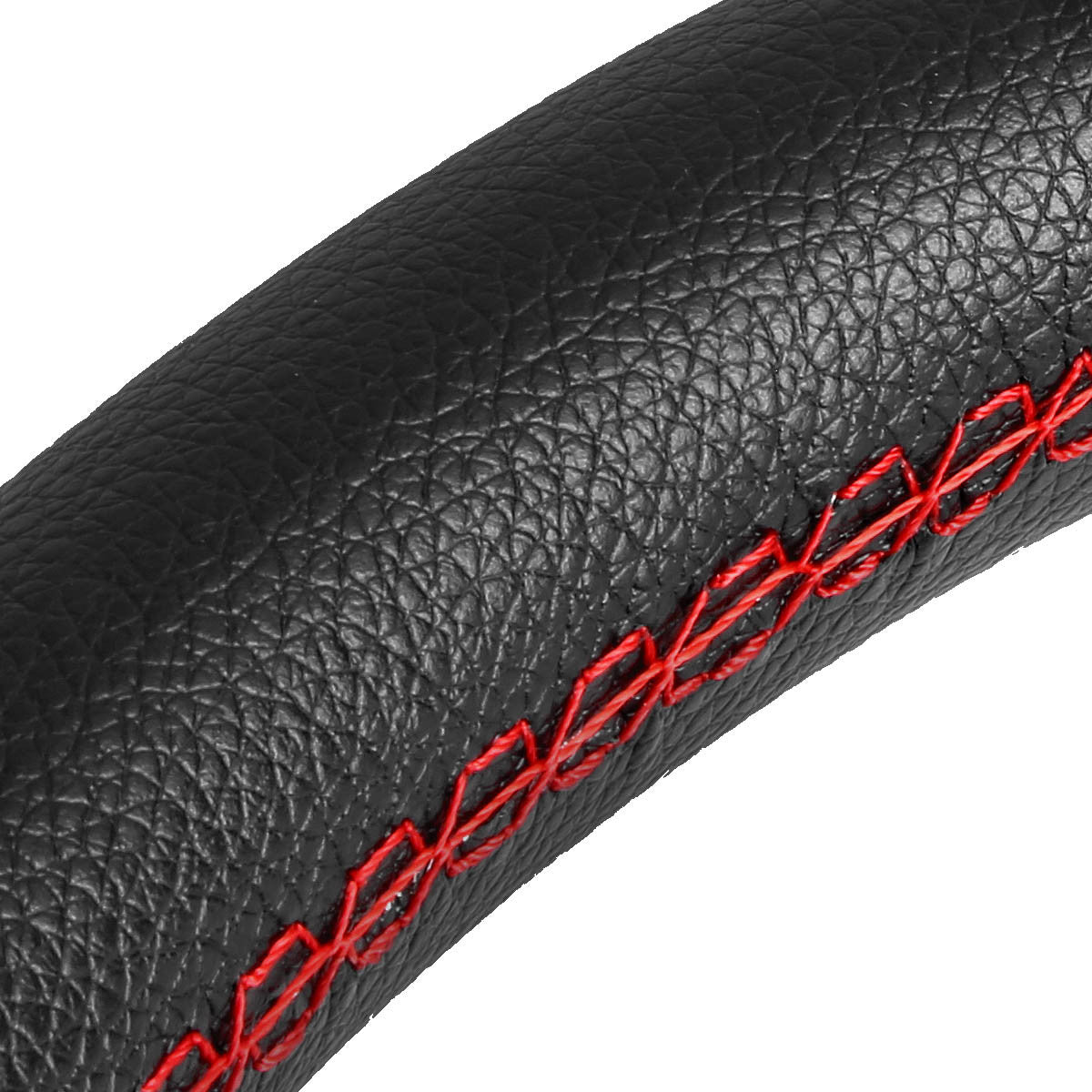 345mm Aluminum 3 in. Deep Dish Spoke Leather Grip Steering Wheel