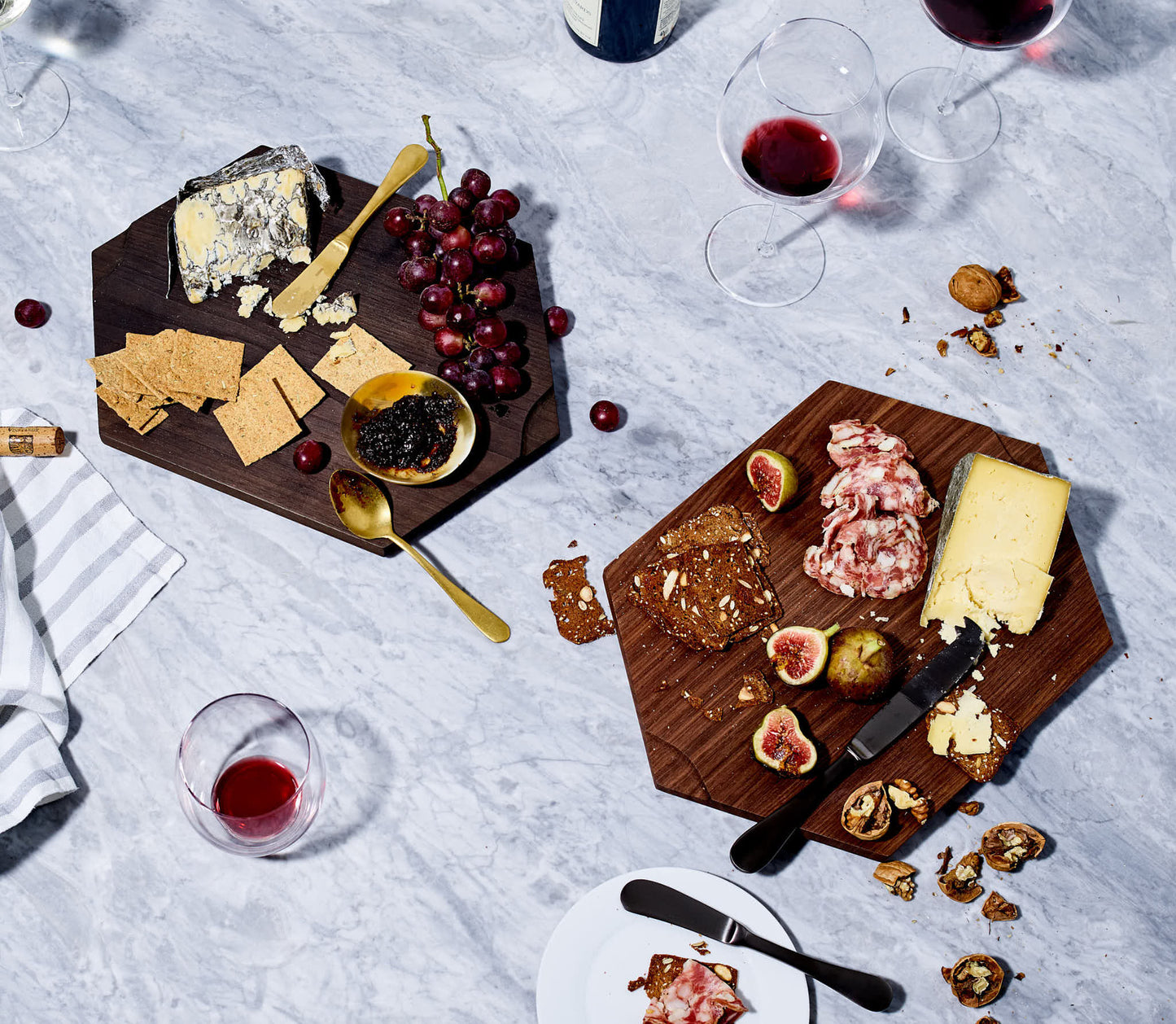 Walnut Cheese Board Set