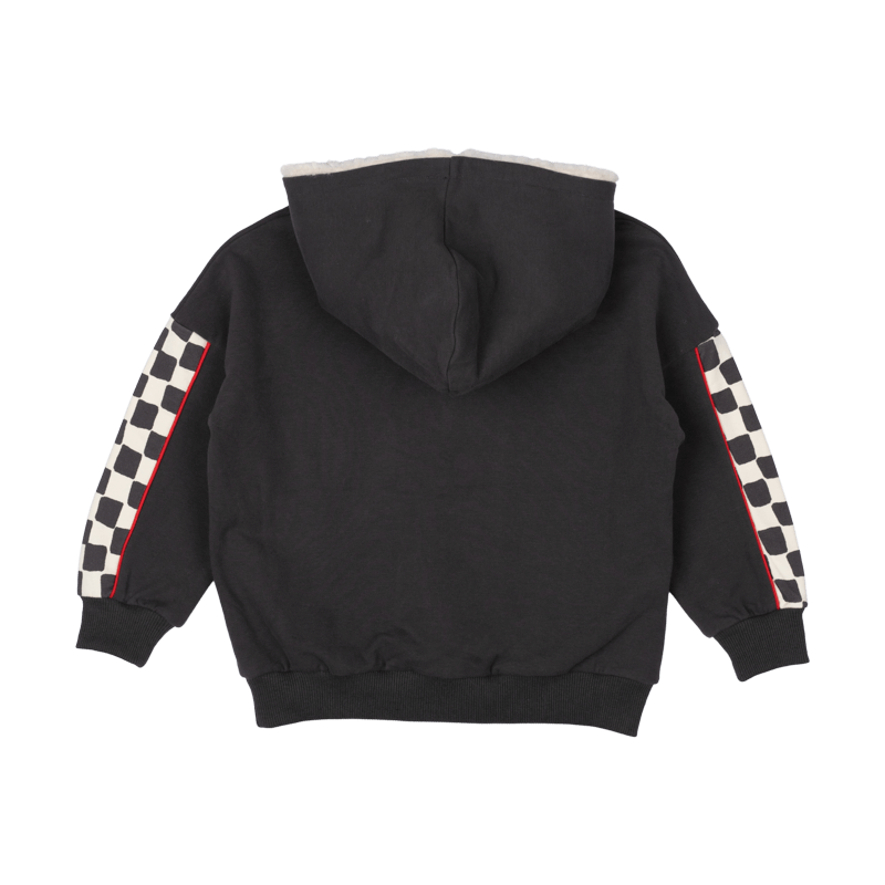 EAT MY DUST SHERPA LINED HOODED SWEATSHIRT