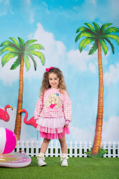 BARBIE PLAID SWEATSHIRT