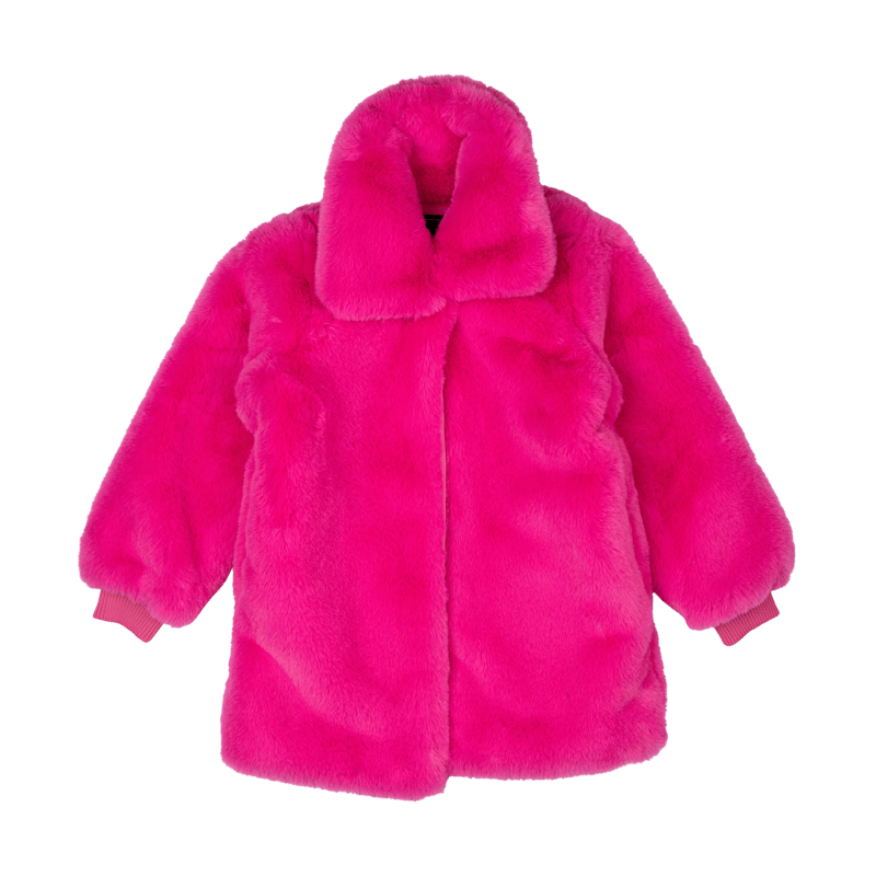 ZSA ZSA PINK FAUX FUR JACKET