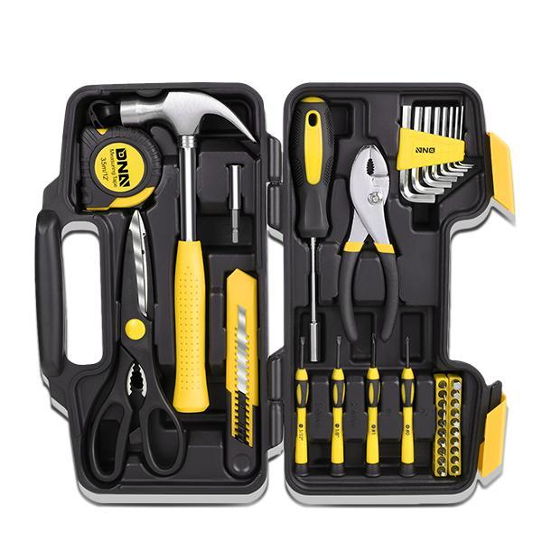 39 Pieces Household Hand Tool Kit with Toolbox