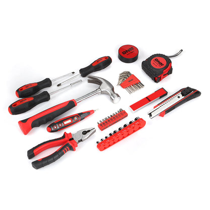 46 Pieces Household Hand Tool Kit with Toolbox [A Variety of Color Options]
