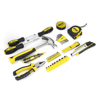 46 Pieces Household Hand Tool Kit with Toolbox [A Variety of Color Options]