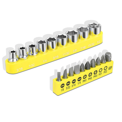 46 Pieces Household Hand Tool Kit with Toolbox [A Variety of Color Options]