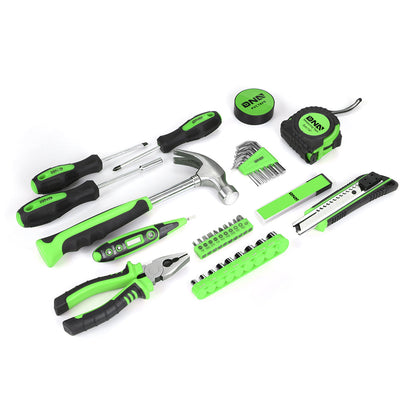 46 Pieces Household Hand Tool Kit with Toolbox [A Variety of Color Options]