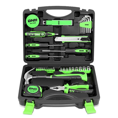 46 Pieces Household Hand Tool Kit with Toolbox [A Variety of Color Options]
