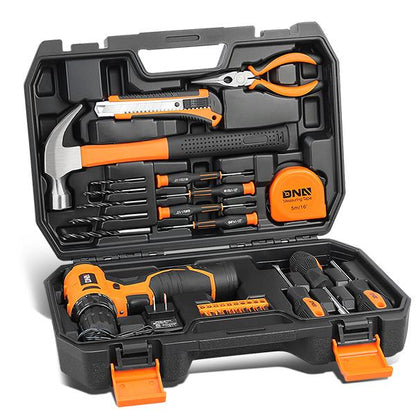 27 Pieces Household Hand Tool Kit with Toolbox [A Variety of Color Options]