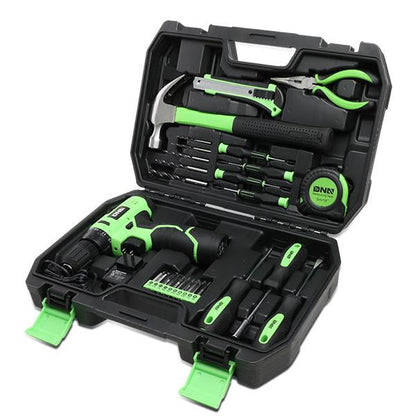 27 Pieces Household Hand Tool Kit with Toolbox [A Variety of Color Options]
