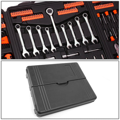 220 Pcs Mechanic Repair Tool Kit Metric Wrenchess/ Sockets/ Screwdriver Bit Set - Yellow